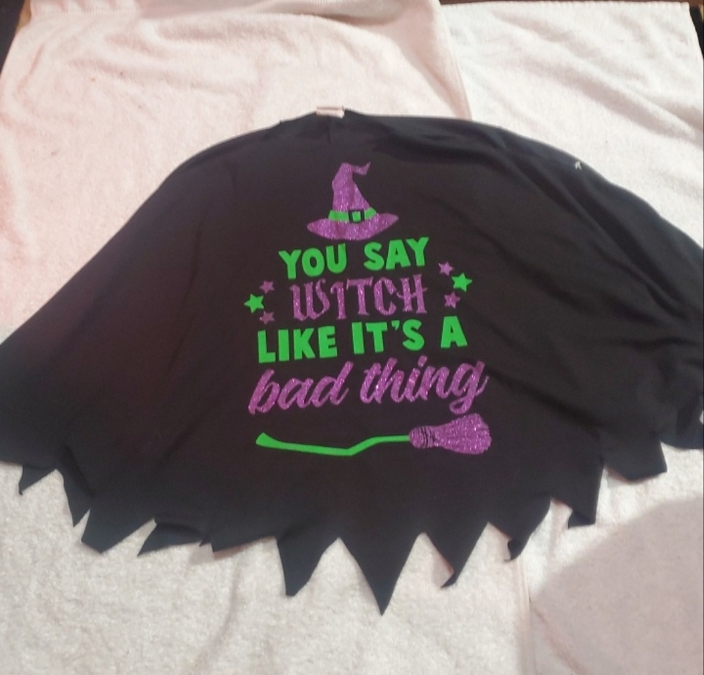 Top of the World Black Halloween Blouse